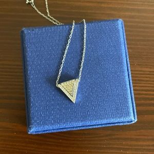 Swarovski triangle chevron necklace